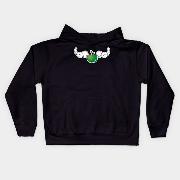 The.Delicious.Apple (Granny Smiff) Kids Hoodie by districtNative